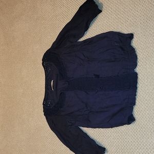 Navy blue old navy boho shirt